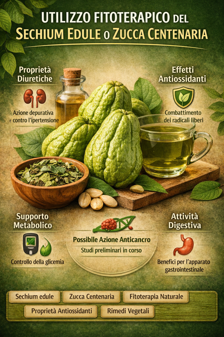 UTILIZZO FITOTERAPICO DEL SECHIUM EDULE O ZUCCA&nbsp;CENTENARIA