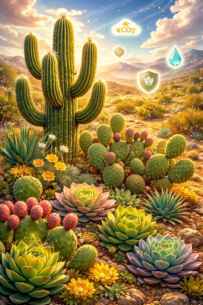 Cactus e Succulente: il loro ruolo nell’era del cambiamento&nbsp;climatico