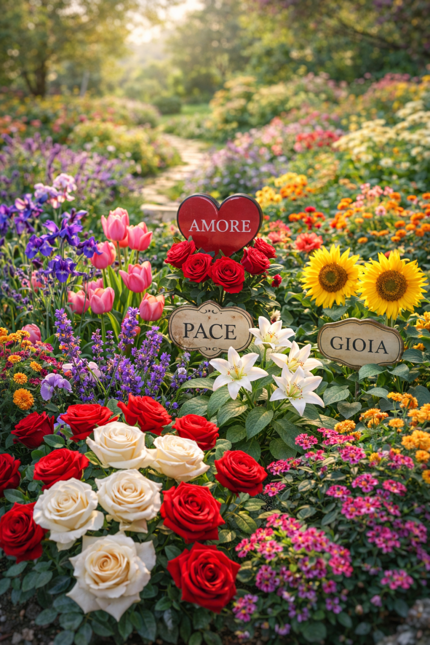 Il linguaggio dei fiori nei giardini&nbsp;ornamentali