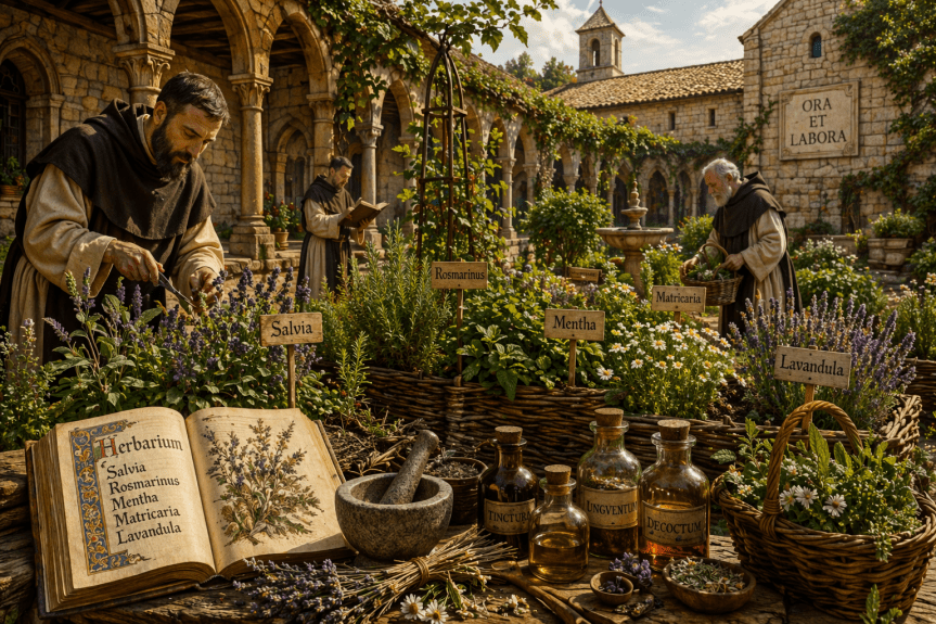 Le piante officinali nei monasteri&nbsp;medievali