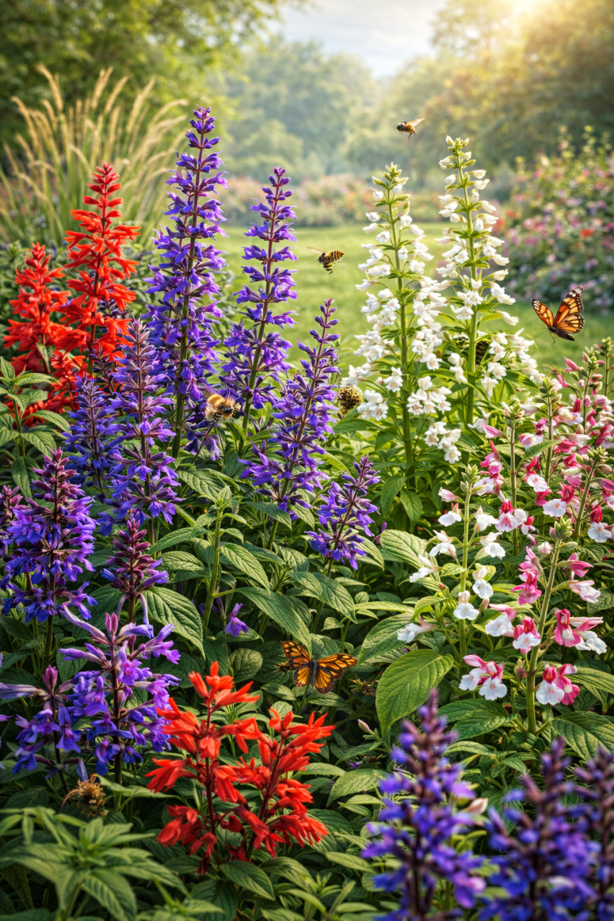 Le salvie ornamentali: eleganza, biodiversità e colore nei giardini&nbsp;contemporanei