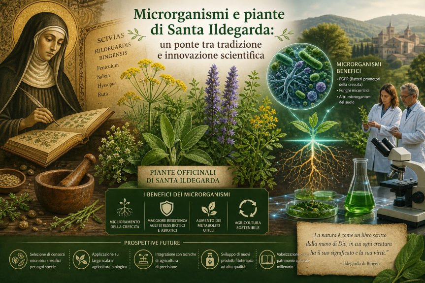 Microrganismi e piante di Santa Ildegarda: un ponte tra tradizione e innovazione&nbsp;scientifica