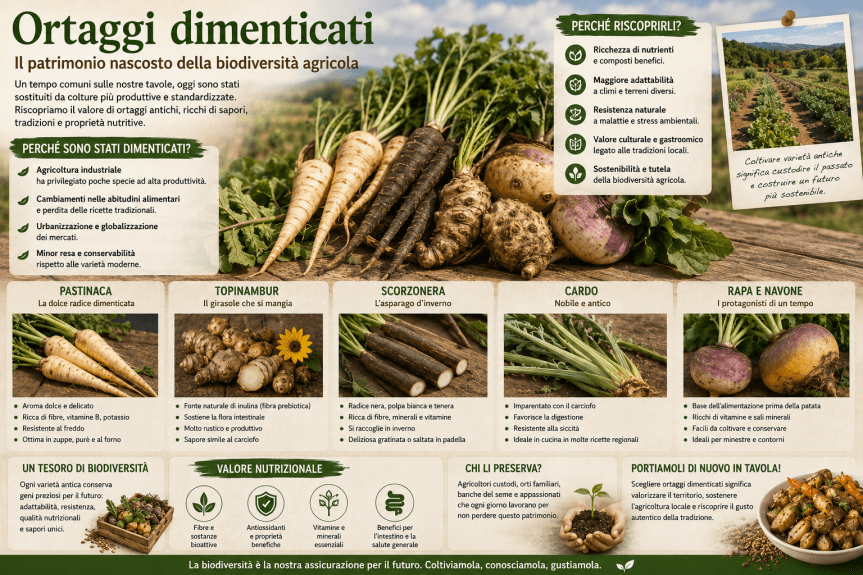 Ortaggi dimenticati: il patrimonio nascosto della biodiversità&nbsp;agricola