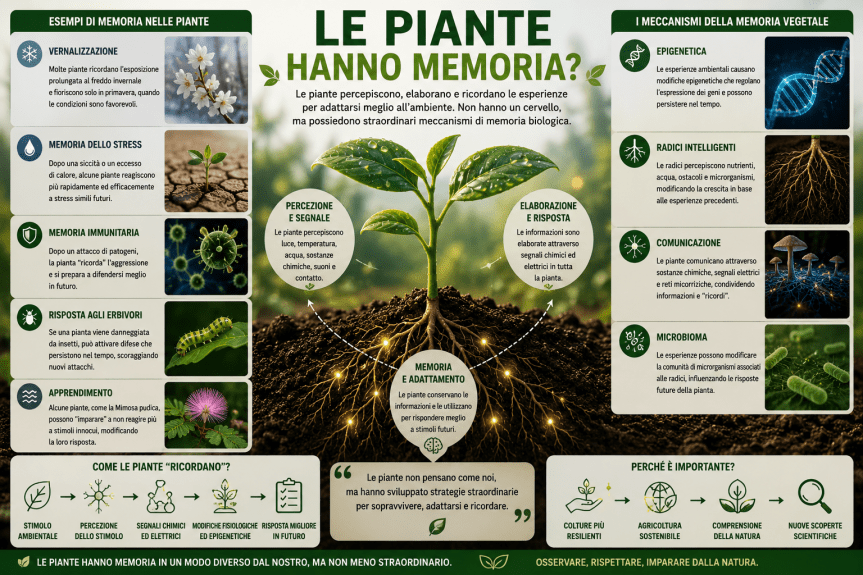 Le piante hanno memoria? Un viaggio tra biologia, adattamento e intelligenza&nbsp;vegetale